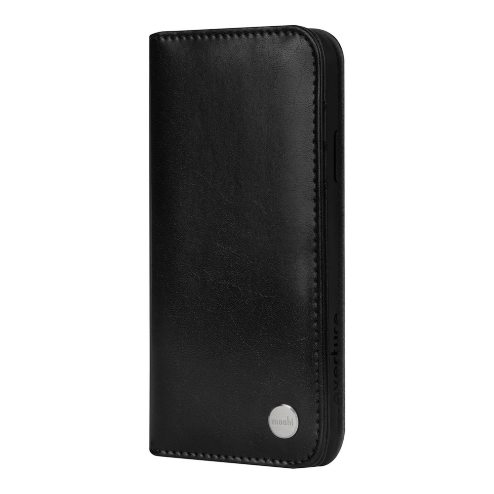 Moshi Overture Wallet Case for iPhone 15 pro - Charcoal Black